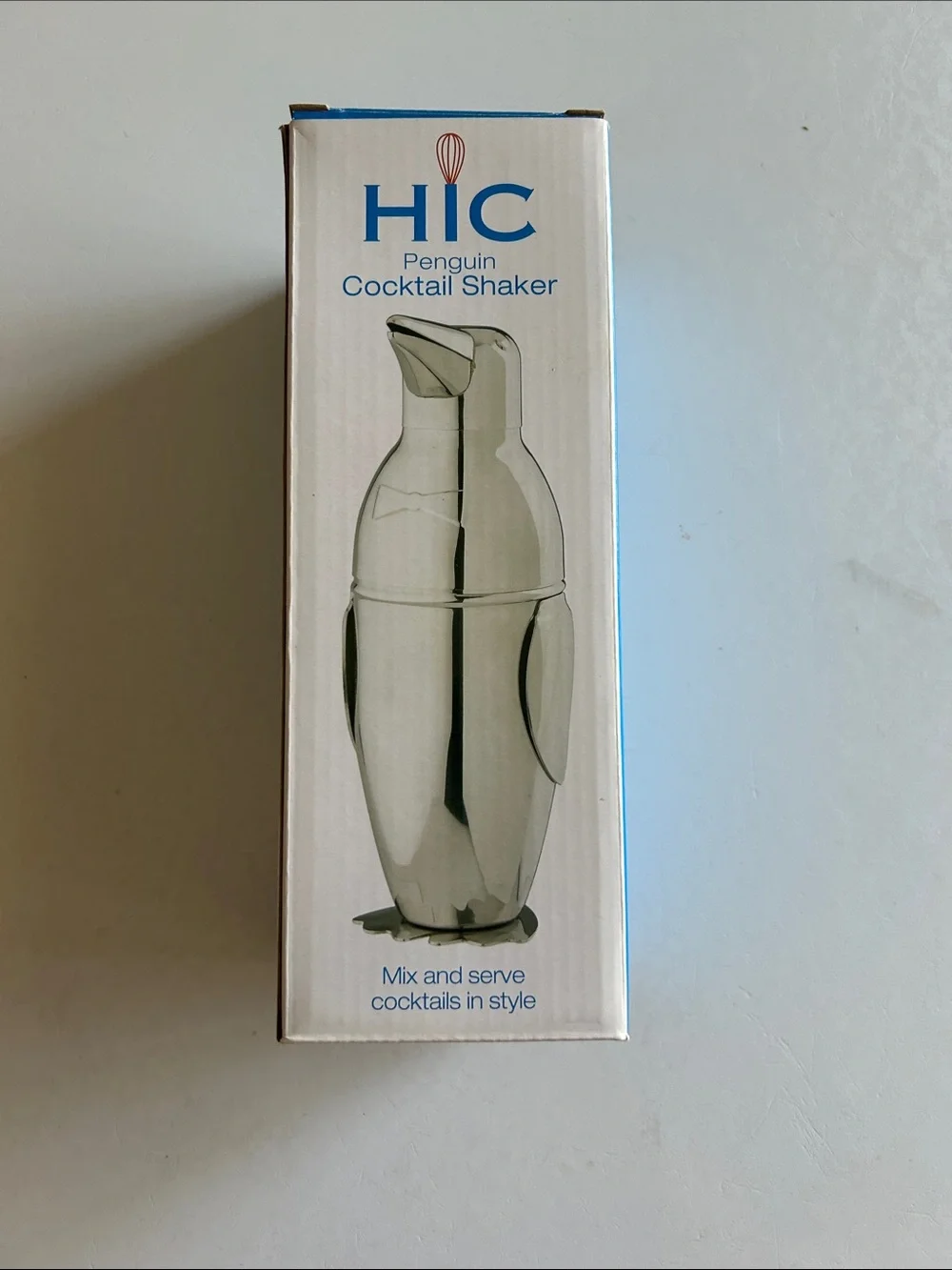 Penguin Cocktail Shaker - 18/8 Stainless Steel Silver